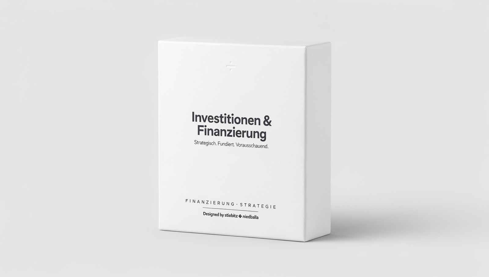 Investitionen & Finanzierung — stiebitz ÷ niedballa